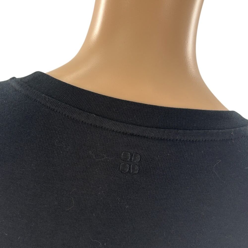 Sweaty Betty Black Cotton After Class Longline Pullover Sweatshirt - Picture 9 of 12